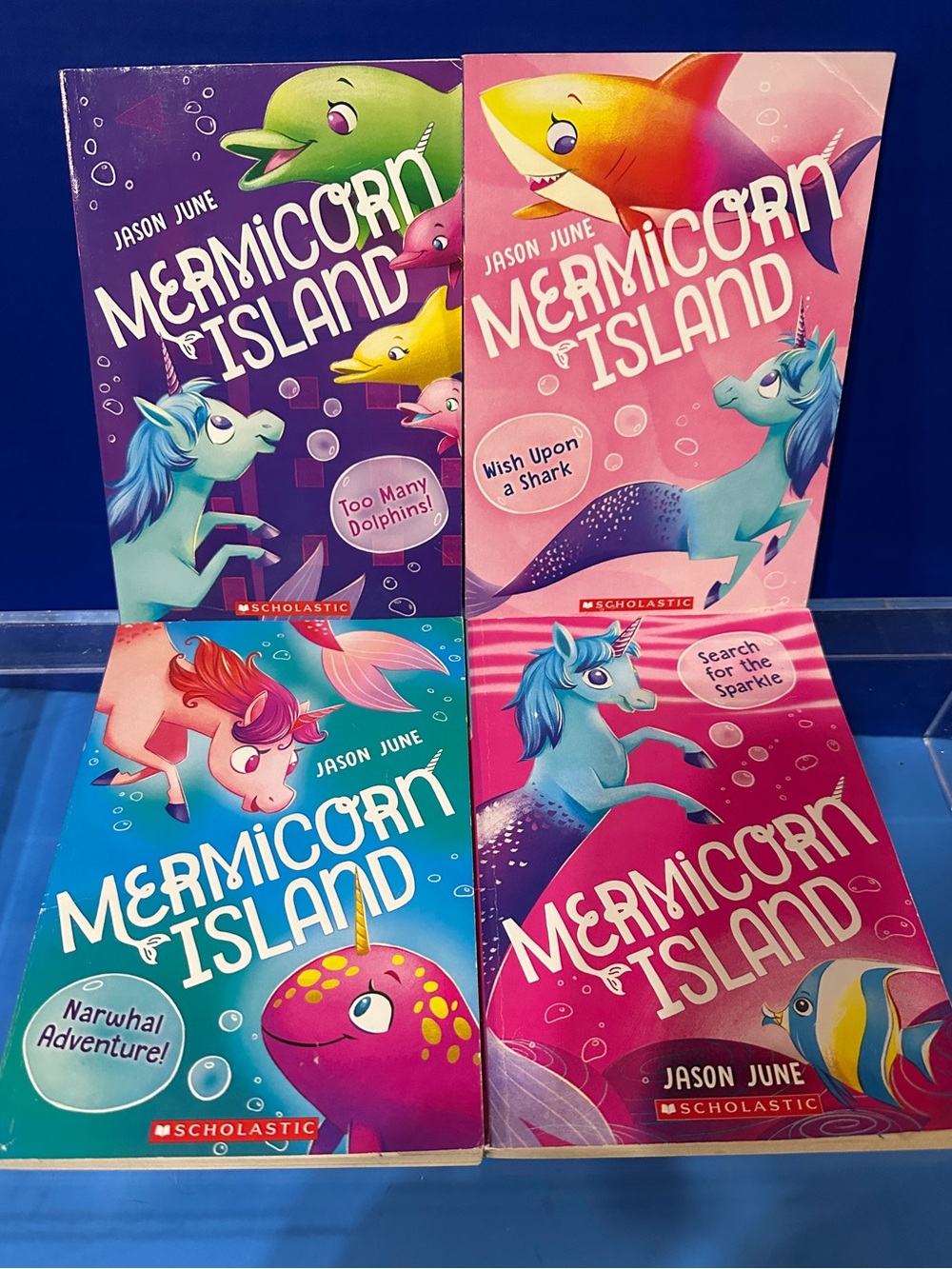 Mermicorn Island Paperback Chapter Books Collection of 4 Scholastic Books